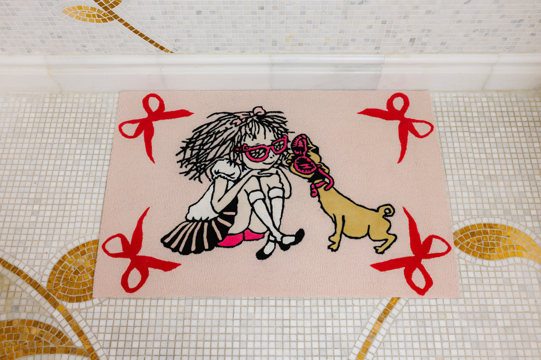 Ready to Ship! Weenie & Friends Rug- An Eloise Collection