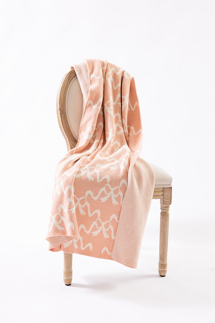 Clementine Grace in Blush Knit Blanket