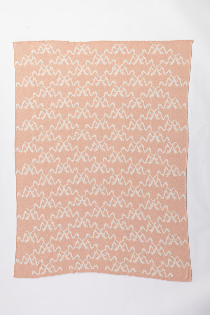 Clementine Grace in Blush Knit Blanket