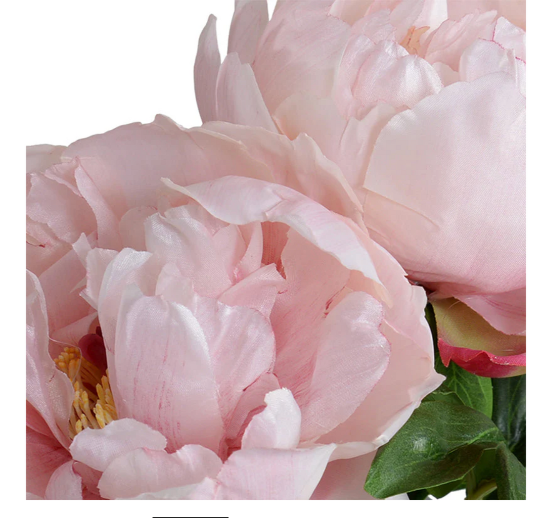 Forever Floral: Peony Cutting in Glass 9"H