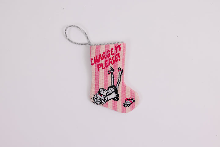 *Eloise "Charge it Please" Bauble Stocking