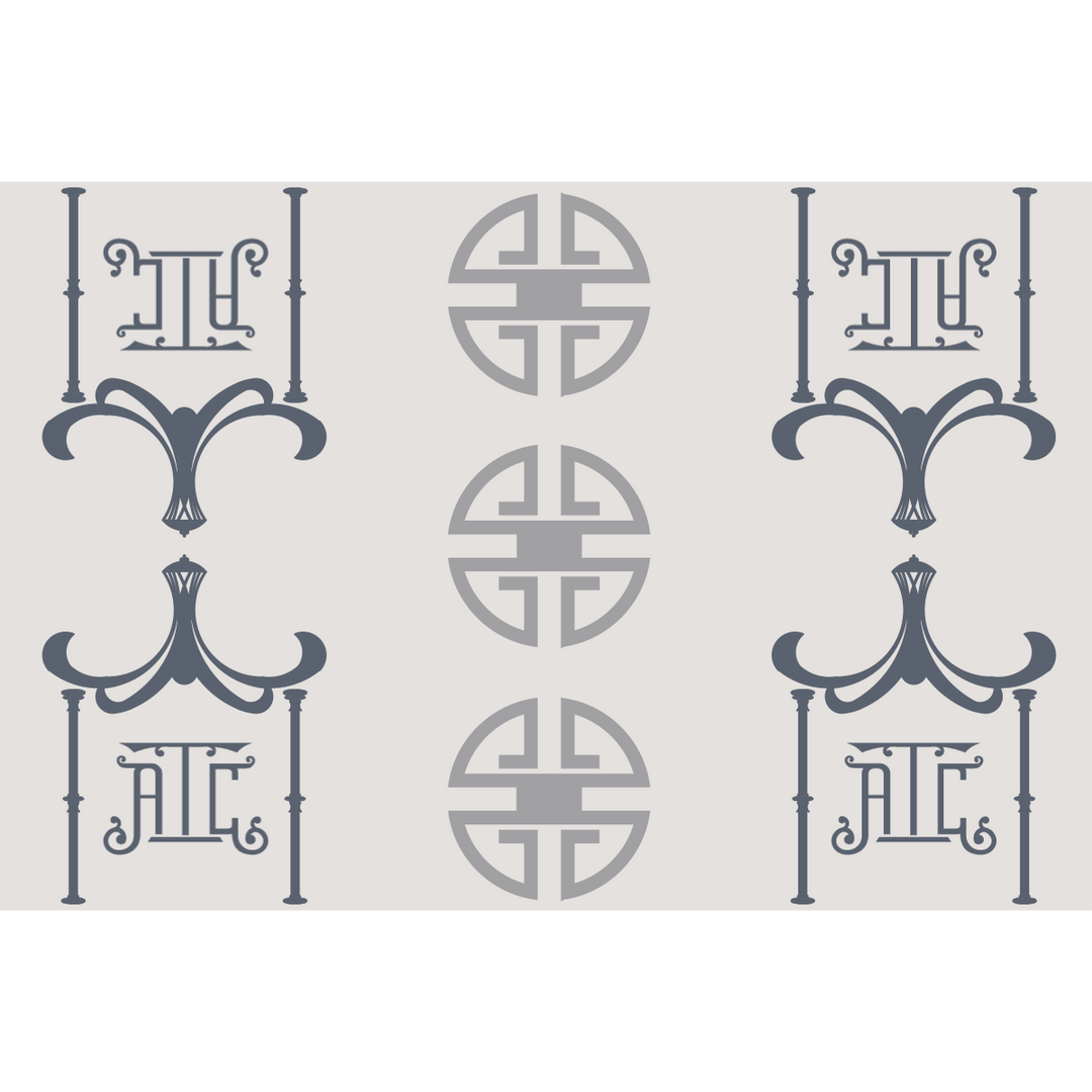 Pagoda Rug 4 Monograms