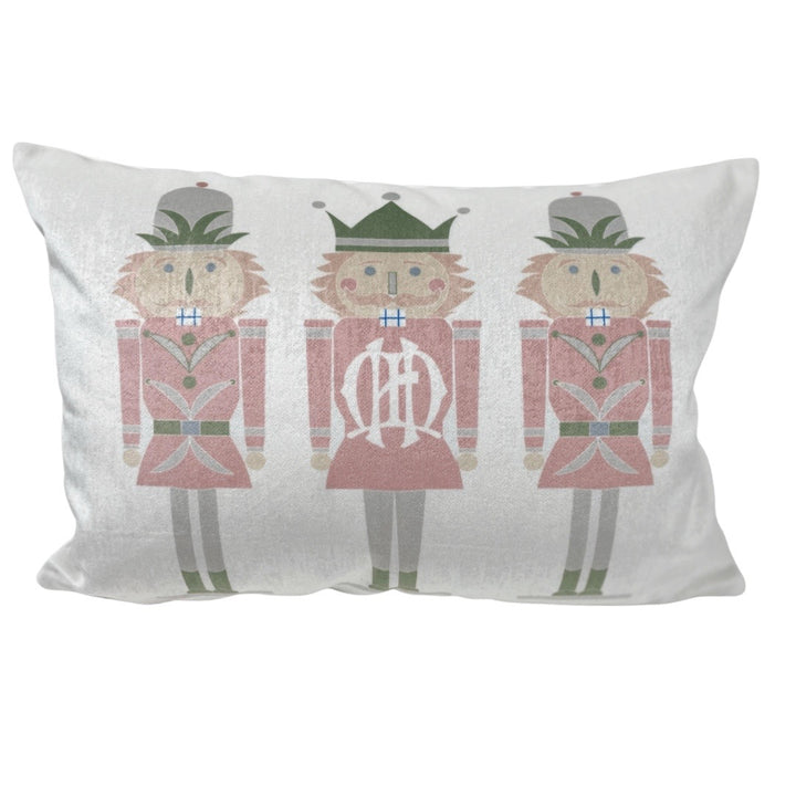Pastel Nutcrackers on Mohair - Add Your Monogram