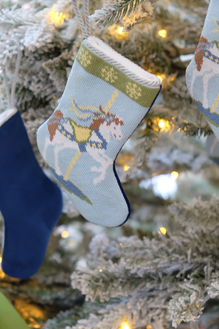 *Carousel Bauble Stocking in Blue