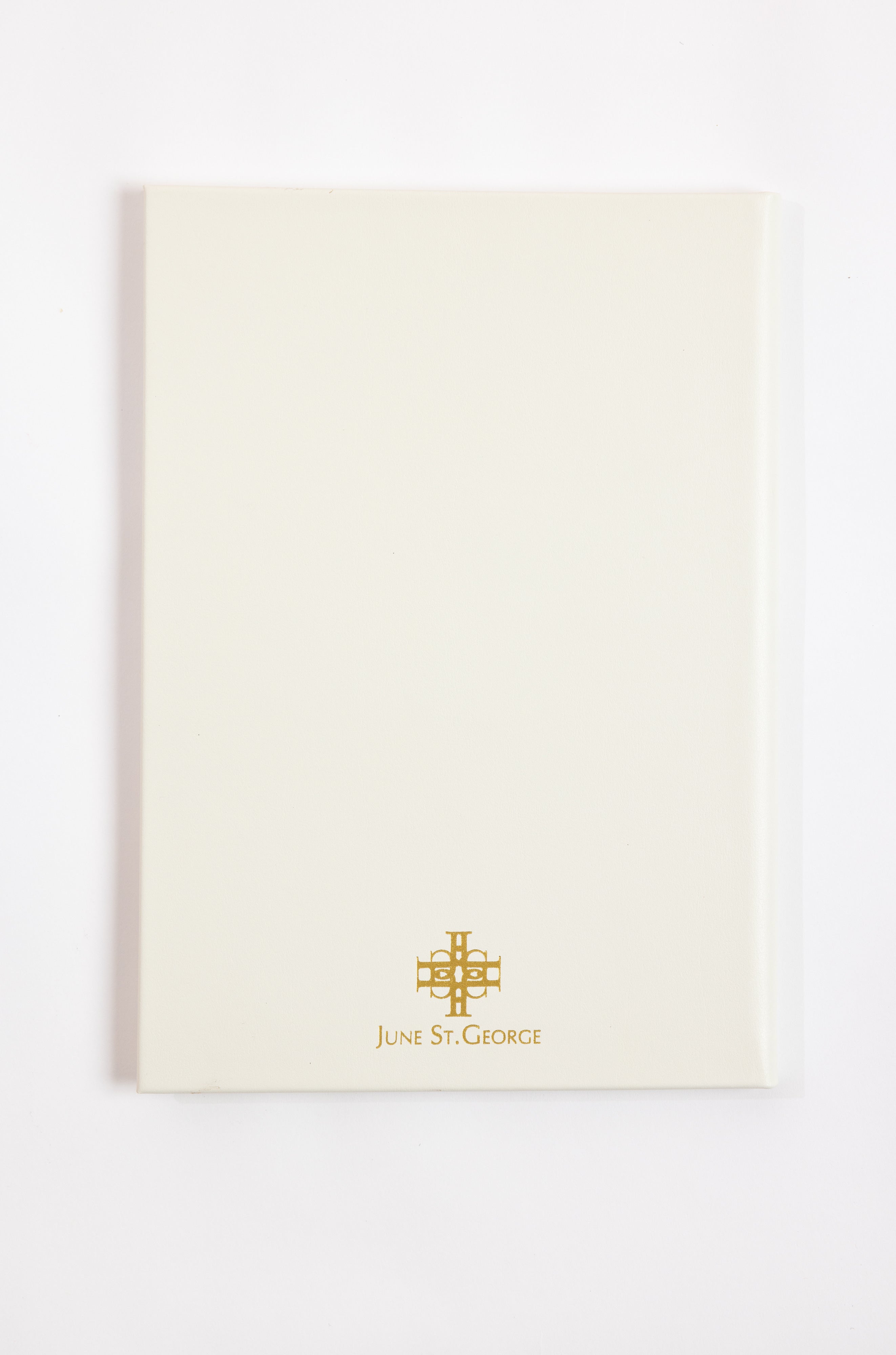 Eloise White Bonded Leather Book - Add a Monogram or Name!