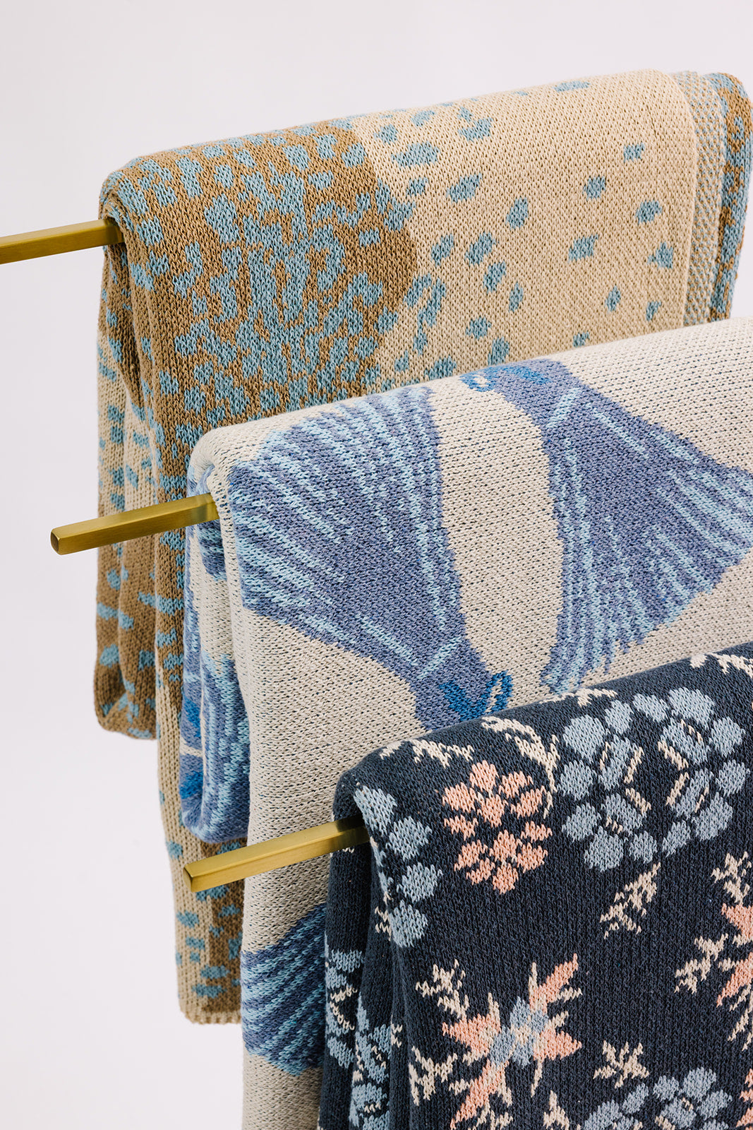 Havana in Blue Knit Blanket