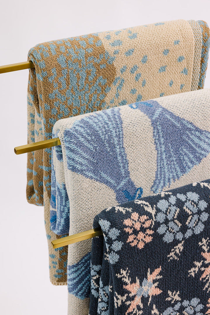 Havana in Blue Knit Blanket
