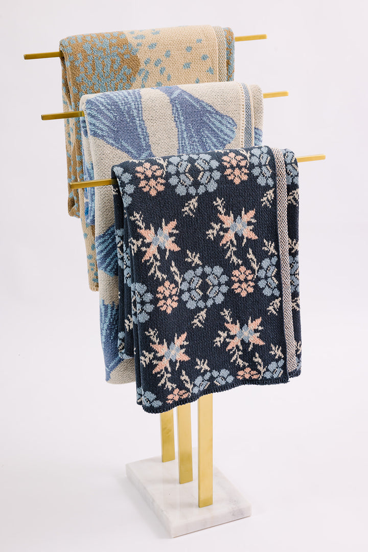 Havana in Blue Knit Blanket
