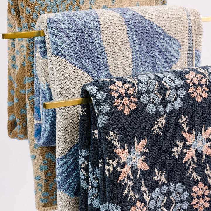 Havana in Blue Knit Blanket