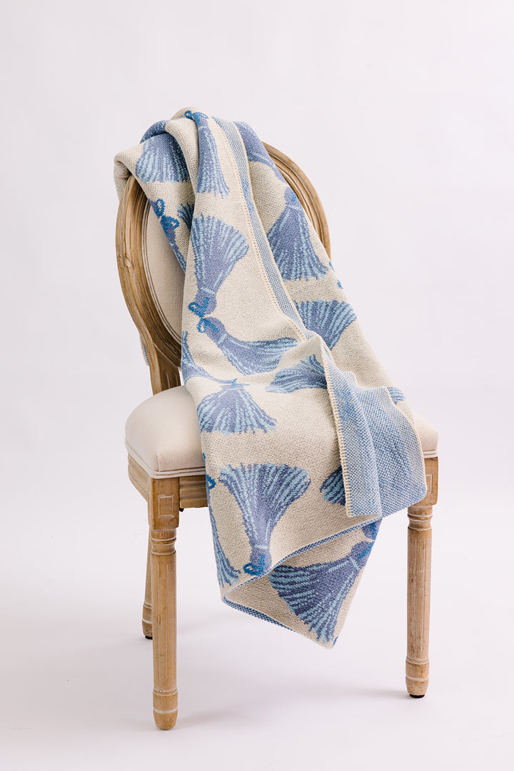 Havana in Blue Knit Blanket