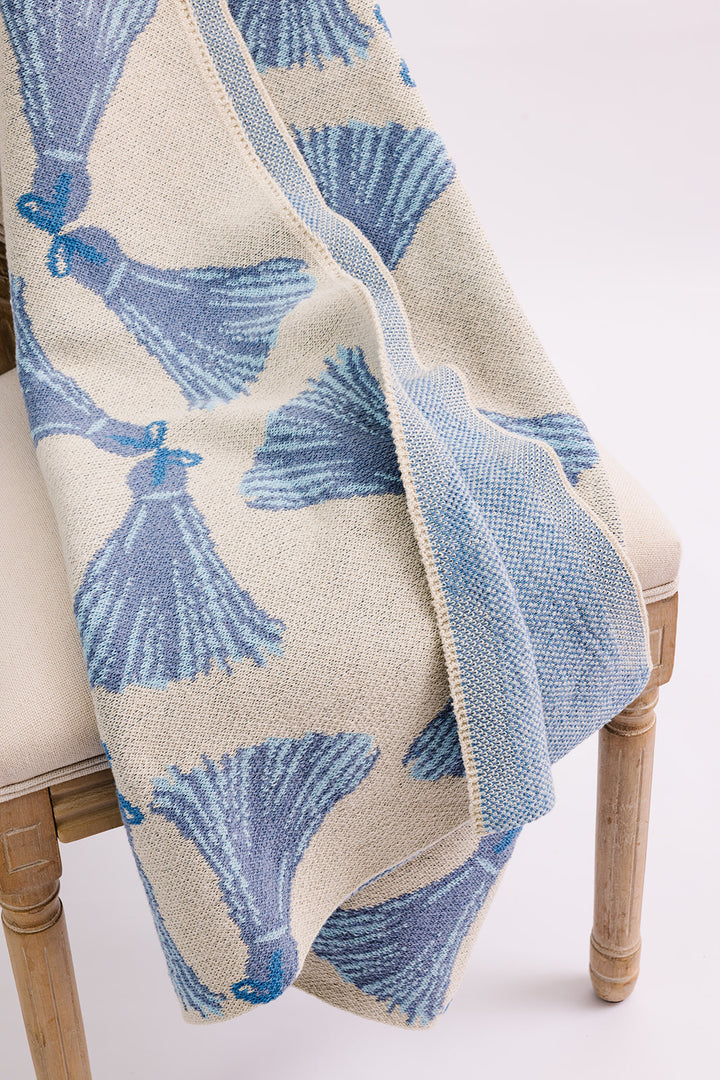 Havana in Blue Knit Blanket