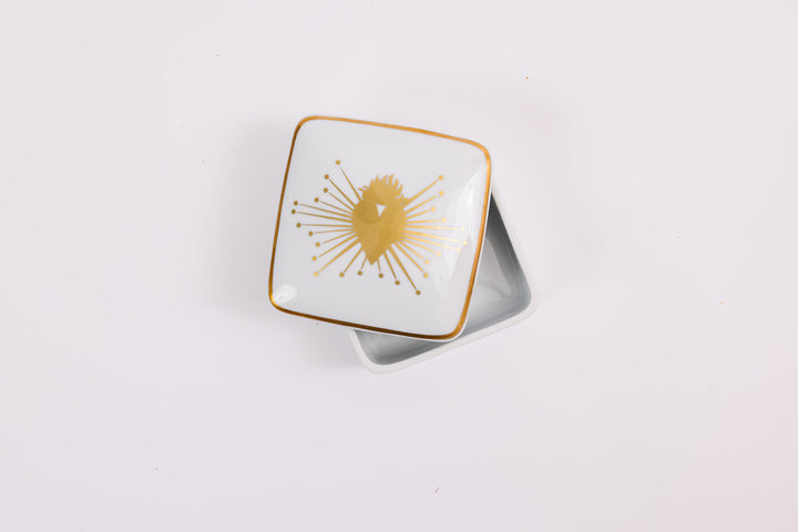 Square Small Giftware Square Box with Sacred Heart