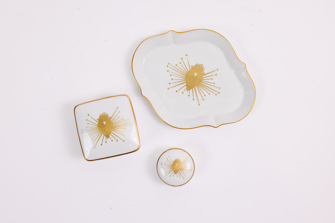 Square Small Giftware Square Box with Sacred Heart