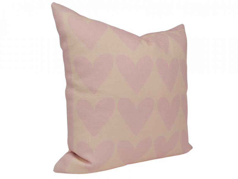 Pink & Peach Jessica Donosky Hearts Pillow & Art Set