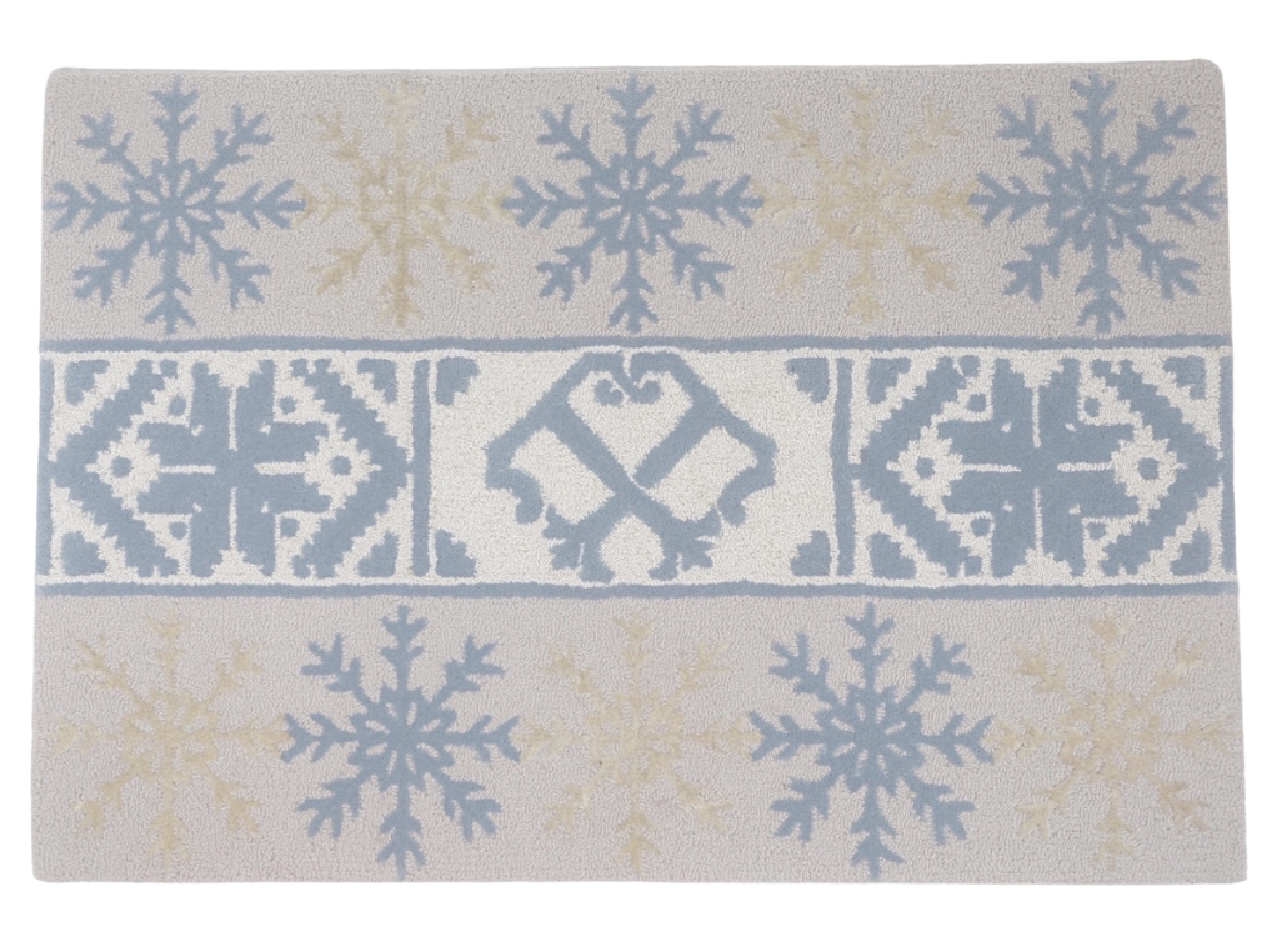 Fair Isles Blue and Winter White - Add Your Monogram